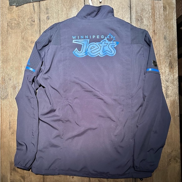 WINNIPEG JETS ADIDAS MENS SIZE LARGE TRACK JACKET - Picture 2 of 2